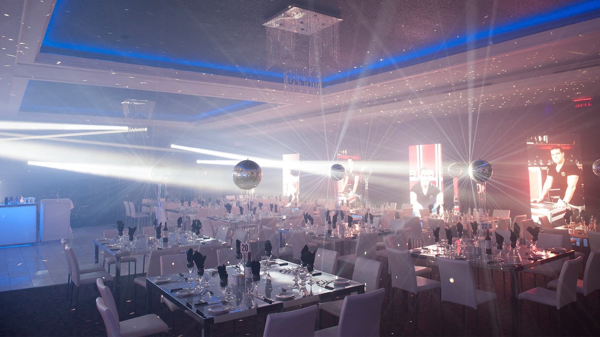 Corporate event setup